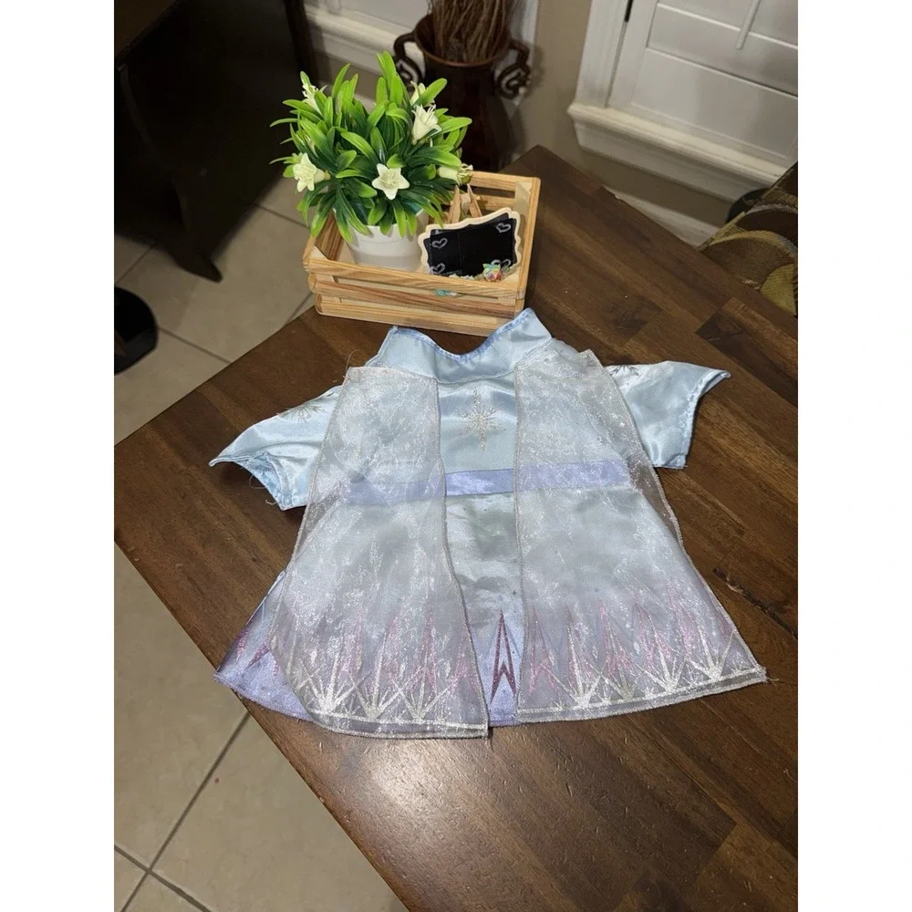 Build‎ a Bear Disney Frozen Elsa Blue Snowflakes Princess Dress